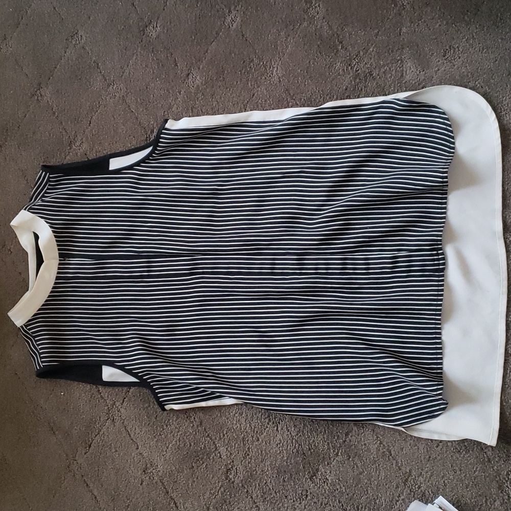 Tibi ladies silk top- longer in back than front